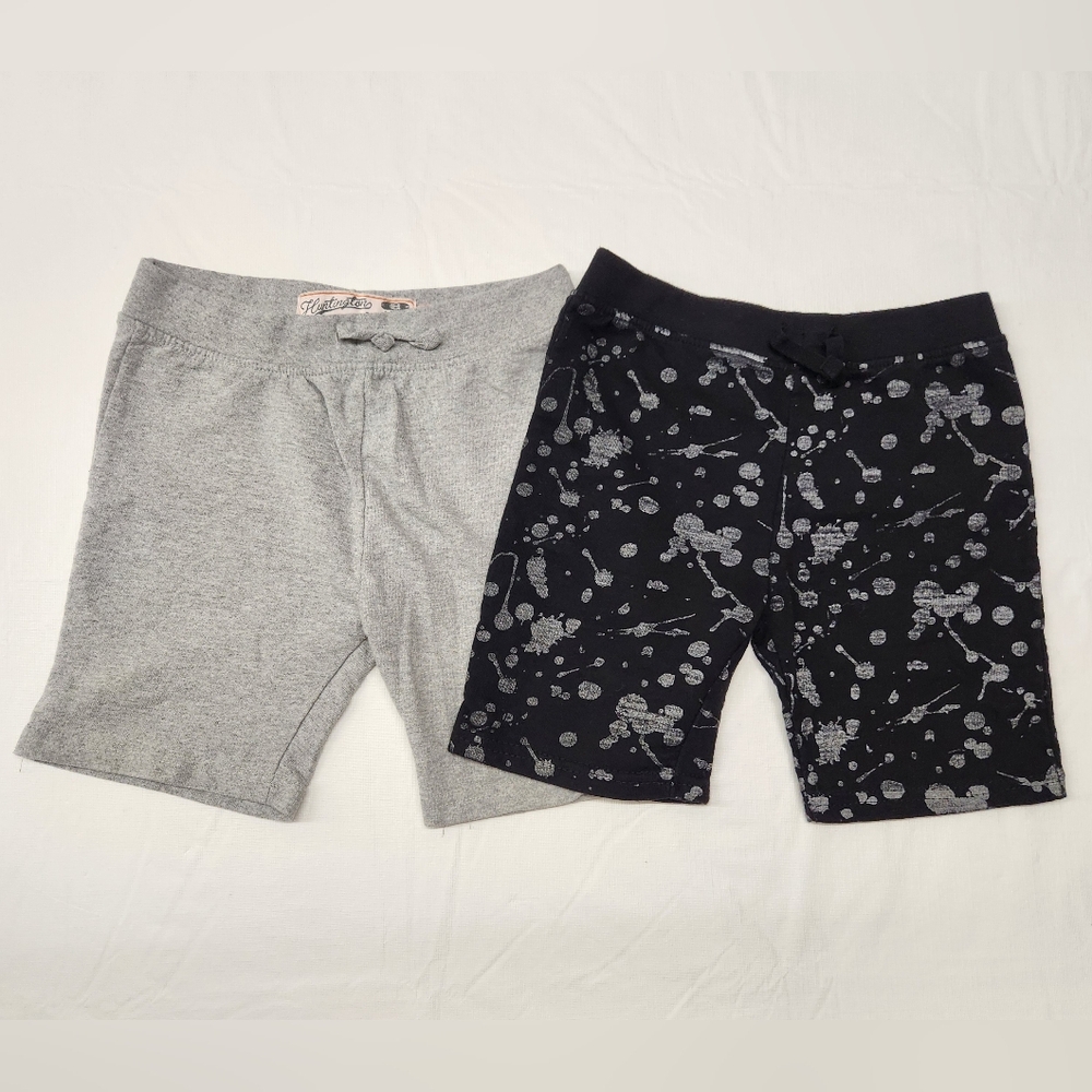 Huntington grey and black pull on shorts